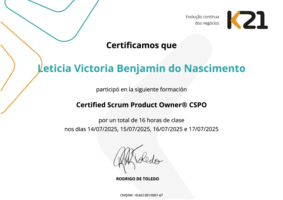 Certificado K21